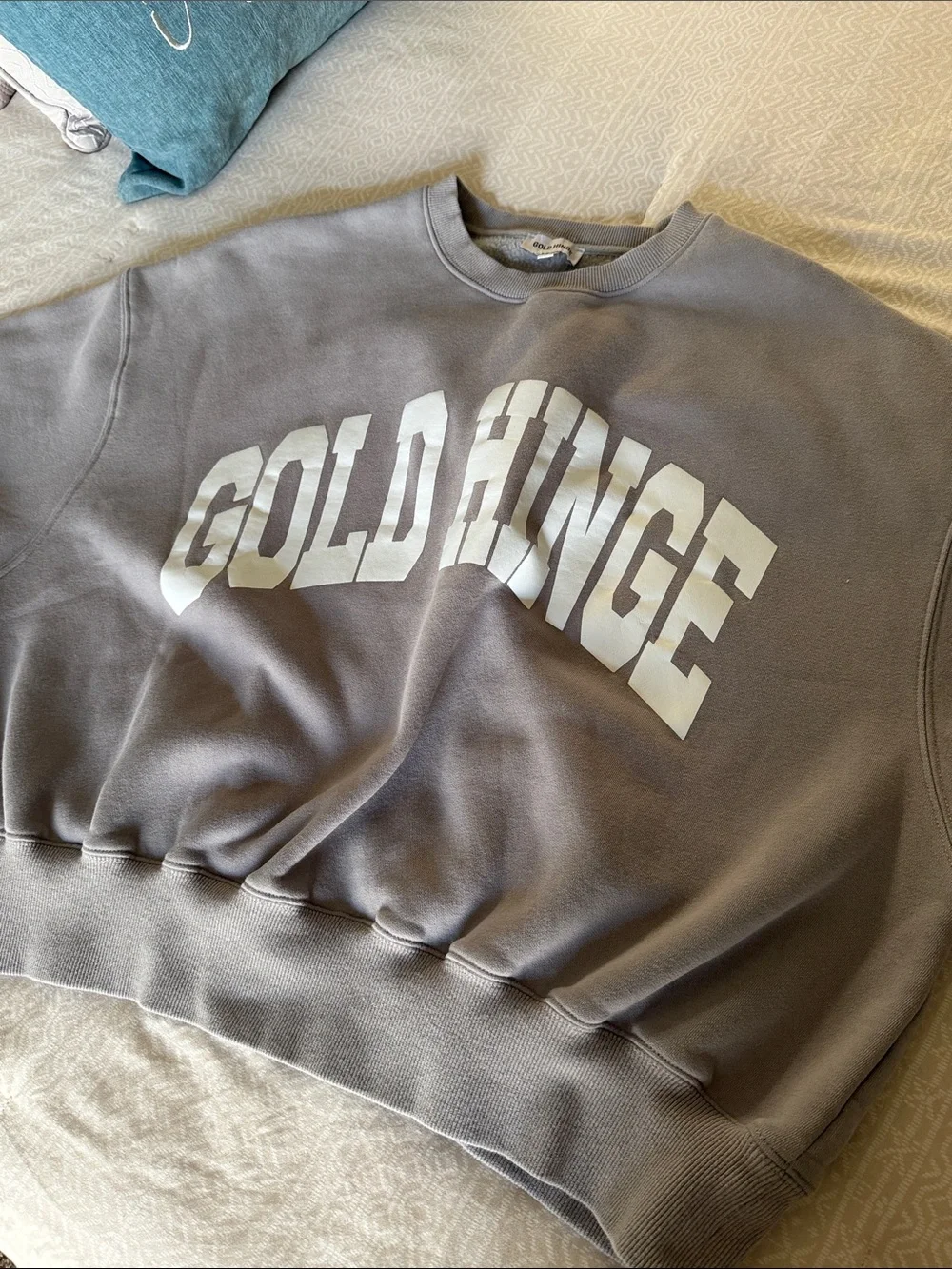 Gold Hinge LIGHT GREY GH WIDE ARM SWEATSHIRT - Picture 11 of 14